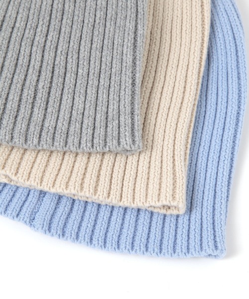 LAKOLE（ラコレ）の「リブニットワッチ / 252666（ニットキャップ/ビーニー・レディース・ブルー/グレー/ベージュ/ブラック/コーラル・FREE）」の6枚目の写真