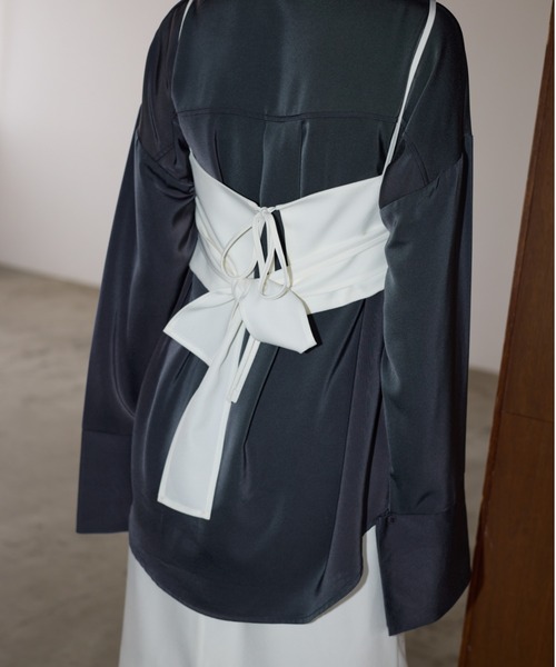 AIC.（エーアイシー）の「※入荷禁止※バックリボンビスチェ/セットアップ可能（その他トップス・レディース・ブラック/ブラウン/ネイビー/アイボリー・FREE）」の5枚目の写真