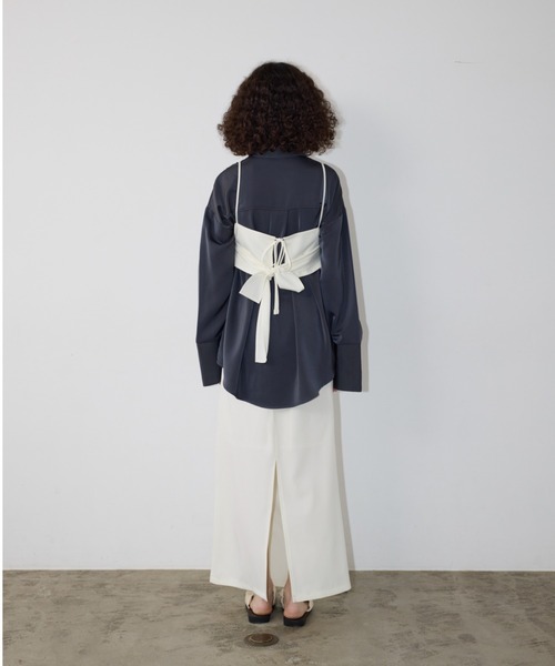 AIC.（エーアイシー）の「※入荷禁止※バックリボンビスチェ/セットアップ可能（その他トップス・レディース・ブラック/ブラウン/ネイビー/アイボリー・FREE）」の12枚目の写真