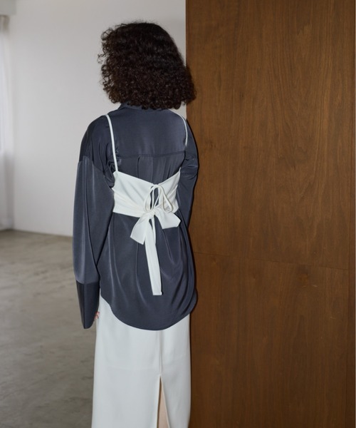 AIC.（エーアイシー）の「※入荷禁止※バックリボンビスチェ/セットアップ可能（その他トップス・レディース・ブラック/ブラウン/ネイビー/アイボリー・FREE）」の8枚目の写真