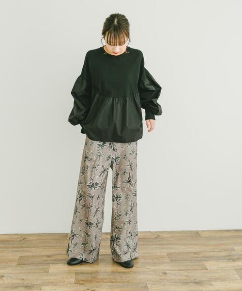 ITEMS URBANRESEARCH（アイテムズ アーバンリサーチ）の「リラックスイージーパンツ（その他パンツ・レディース・チャコールグレー/モカ・FREE）」の15枚目の写真