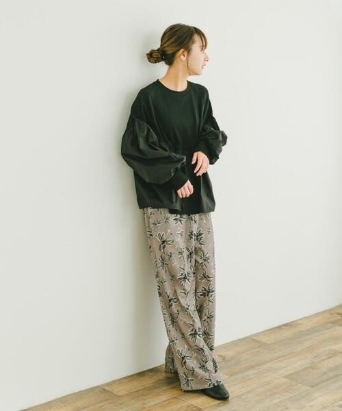 ITEMS URBANRESEARCH（アイテムズ アーバンリサーチ）の「リラックスイージーパンツ（その他パンツ・レディース・チャコールグレー/モカ・FREE）」の17枚目の写真