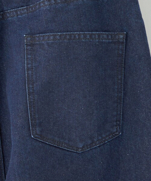 CITEN（シテン）の「＜CITEN＞ラメロールアップワイドデニムNV（デニムパンツ・レディース・ネイビー・M/S/L）」の12枚目の写真