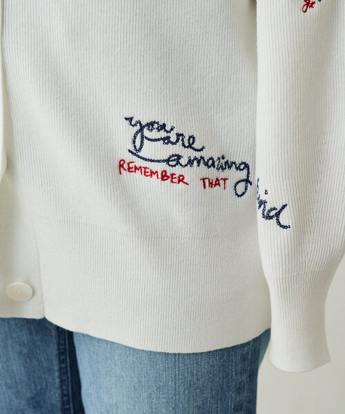 LOUNGEDRESS（ラウンジドレス）の「刺繍KNカーデ（ニット