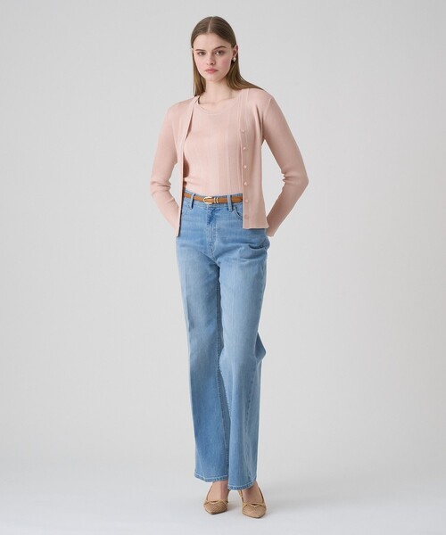 ANAYI（アナイ）の「アセテートポリエステルリブ プルオーバー（ニット/セーター・レディース・ミント/ホワイト/ピンク/ブルー/アイボリー/ブラック・38/36）」の7枚目の写真