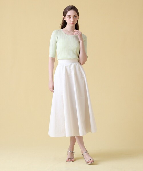 ANAYI（アナイ）の「アセテートポリエステルリブ プルオーバー（ニット/セーター・レディース・ミント/ホワイト/ピンク/ブルー/アイボリー/ブラック・38/36）」の10枚目の写真