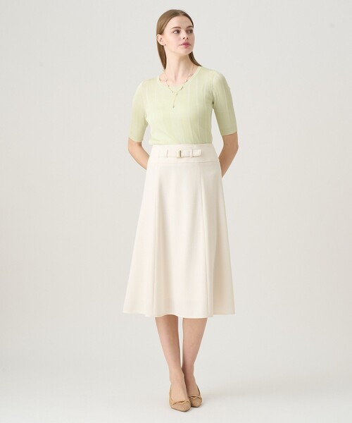 ANAYI（アナイ）の「アセテートポリエステルリブ プルオーバー（ニット/セーター・レディース・ミント/ホワイト/ピンク/ブルー/アイボリー/ブラック・38/36）」の11枚目の写真