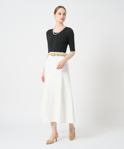 ANAYI（アナイ）の「アセテートポリエステルリブ プルオーバー（ニット/セーター・レディース・ミント/ホワイト/ピンク/ブルー/アイボリー/ブラック・38/36）」の14枚目の写真