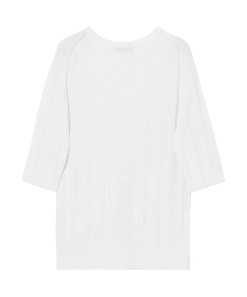 ANAYI（アナイ）の「アセテートポリエステルリブ プルオーバー（ニット/セーター・レディース・ミント/ホワイト/ピンク/ブルー/アイボリー/ブラック・38/36）」の18枚目の写真