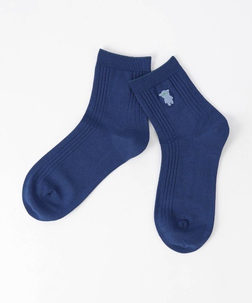 EMPORIO ARMANI(エンポリオアルマーニ)の「EMPORIO ARMANI レディース マンガベア ショートソックス 03440105(ソックス/靴下・レディース・オフホワイト/オレンジ系その他/ブラック/グレー系その他/ダークパープル/サックスブルー/ピンク/ネイビー/レッド・23-25cm)」の4枚目の写真