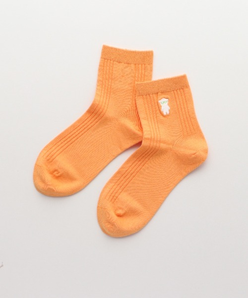 EMPORIO ARMANI(エンポリオアルマーニ)の「EMPORIO ARMANI レディース マンガベア ショートソックス 03440105(ソックス/靴下・レディース・オフホワイト/オレンジ系その他/ブラック/グレー系その他/ダークパープル/サックスブルー/ピンク/ネイビー/レッド・23-25cm)」の9枚目の写真