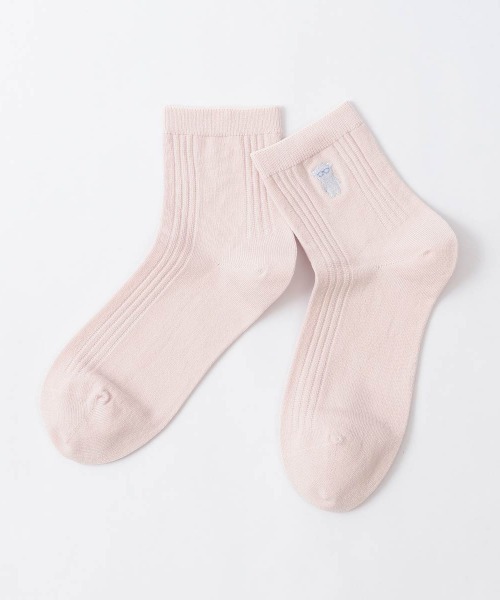 EMPORIO ARMANI(エンポリオアルマーニ)の「EMPORIO ARMANI レディース マンガベア ショートソックス 03440105(ソックス/靴下・レディース・オフホワイト/オレンジ系その他/ブラック/グレー系その他/ダークパープル/サックスブルー/ピンク/ネイビー/レッド/ライトピンク・23-25cm)」の8枚目の写真