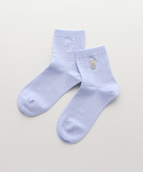 EMPORIO ARMANI(エンポリオアルマーニ)の「EMPORIO ARMANI レディース マンガベア ショートソックス 03440105(ソックス/靴下・レディース・オフホワイト/オレンジ系その他/ブラック/グレー系その他/ダークパープル/サックスブルー/ピンク/ネイビー/レッド・23-25cm)」の5枚目の写真