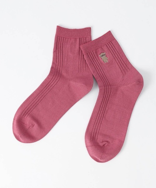 EMPORIO ARMANI(エンポリオアルマーニ)の「EMPORIO ARMANI レディース マンガベア ショートソックス 03440105(ソックス/靴下・レディース・オフホワイト/オレンジ系その他/ブラック/グレー系その他/ダークパープル/サックスブルー/ピンク/ネイビー/レッド・23-25cm)」の7枚目の写真