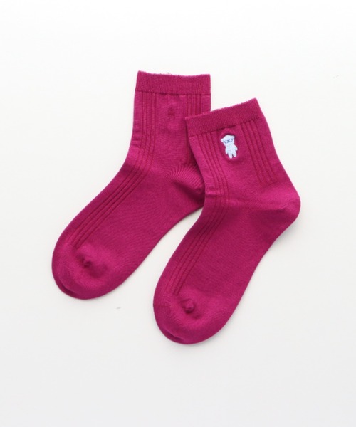 EMPORIO ARMANI(エンポリオアルマーニ)の「EMPORIO ARMANI レディース マンガベア ショートソックス 03440105(ソックス/靴下・レディース・オフホワイト/オレンジ系その他/ブラック/グレー系その他/ダークパープル/サックスブルー/ピンク/ネイビー/レッド・23-25cm)」の6枚目の写真