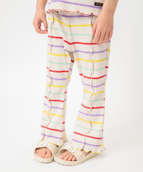 BREEZE(ブリーズ)の「【リンク/ジュニア対応】メロウリブフレアパンツ(その他パンツ・キッズ・ブラック/パープル/レインボー/ピンク・80/130/140/90/100/110/120)」の4枚目の写真