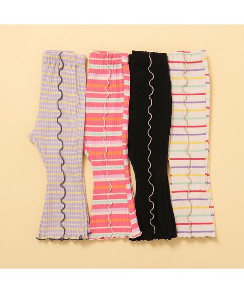 BREEZE(ブリーズ)の「【リンク/ジュニア対応】メロウリブフレアパンツ(その他パンツ・キッズ・ブラック/パープル/レインボー/ピンク・80/130/140/90/100/110/120)」の8枚目の写真