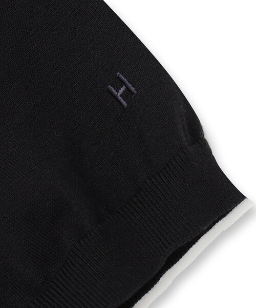 DRESSTERIOR（ドレステリア）の「【干場義雅×DRESSTERIOR】ニットポロシャツ（ポロシャツ・メンズ・ブラック/ホワイト・94/91/92/90）」の13枚目の写真