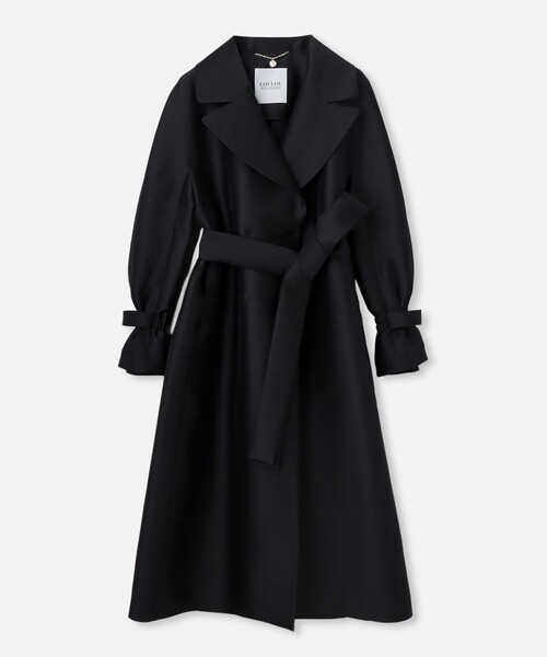 【新品LOULOU WILLOUGHBY】シルキーダブルクロスドレスコート LOULOU WILLOUGHBY】シルキーダブルクロスドレスコート