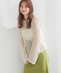 mysty woman | サイドドロストニットプルオーバー 315130(ニット/セーター)