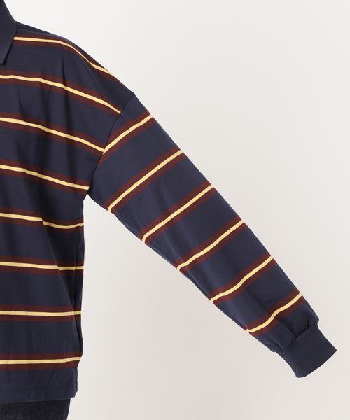 アンスクリア　今季　ボーダーポロシャツ INSCRIRE(アンスクリア)のBorder Short Polo Shirt通販 | 集英社HAPPY