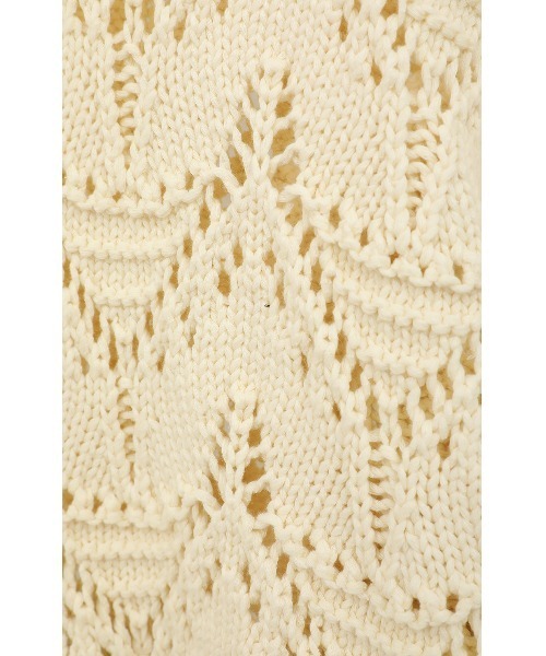 セール】CROCHET ZIP KNIT TOPS（ニット/セーター）｜MANOF