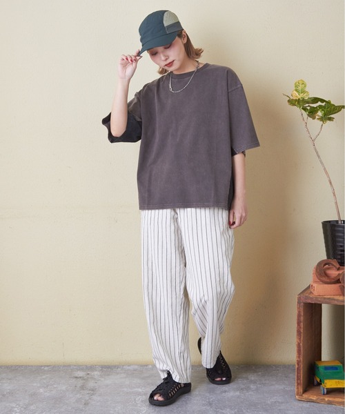 CUBE SUGAR(キューブシュガー)の「ナイロントレッキングキャップ(キャップ・レディース・ネイビー/グリーン/ブラック・M)」の5枚目の写真