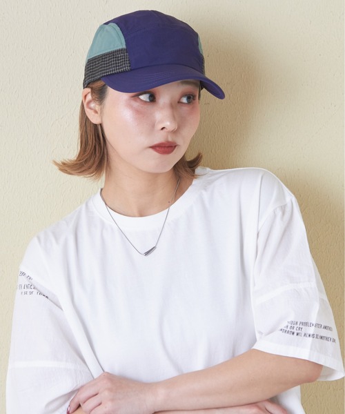 CUBE SUGAR(キューブシュガー)の「ナイロントレッキングキャップ(キャップ・レディース・ネイビー/グリーン/ブラック・M)」の9枚目の写真