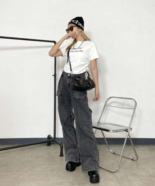 non-hedge(ノンヘッジ)の「ベルトフラップポケット2WAYバッグ(ショルダーバッグ・レディース・アイボリー/ブラック・FREE)」の14枚目の写真