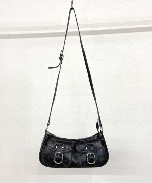 non-hedge(ノンヘッジ)の「ベルトフラップポケット2WAYバッグ(ショルダーバッグ・レディース・アイボリー/ブラック・FREE)」の21枚目の写真