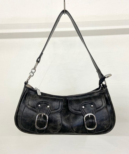 non-hedge(ノンヘッジ)の「ベルトフラップポケット2WAYバッグ(ショルダーバッグ・レディース・アイボリー/ブラック・FREE)」の22枚目の写真