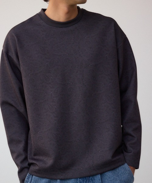 AZUL by moussy(アズールバイマウジー)の「総柄プリントポンチプルオーバー(スウェット・メンズ・ブラック系その他/グレー系その他・FREE)」の1枚目の写真