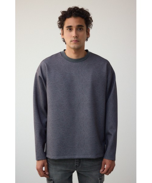 AZUL by moussy(アズールバイマウジー)の「総柄プリントポンチプルオーバー(スウェット・メンズ・ブラック系その他/グレー系その他・FREE)」の8枚目の写真