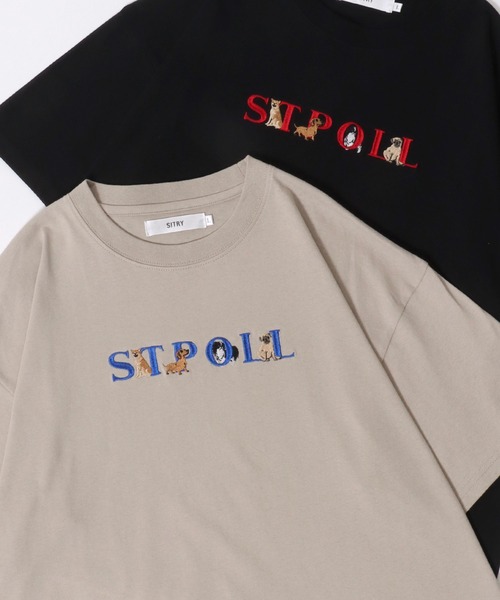 SITRY（シトリー）の「SITRY Animal ＆Ghost Embroidery T-Shirt/別注 オーバーサイズ アニマル ゴースト ワンポイント刺繍 半袖Tシャツ レディース メンズ（Tシャツ/カットソー・メンズ・ホワイト系その他2/ブラック系その他/ブラック系その他2/ブラック/ブルー/ブルー系その他2/ブルー系その他/ベージュ/ベージュ系その他2/ベージュ系その他/ホワイト系その他/ホワイト・M/XL/L）」の7枚目の写真