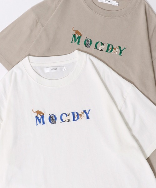 SITRY（シトリー）の「SITRY Animal ＆Ghost Embroidery T-Shirt/別注 オーバーサイズ アニマル ゴースト ワンポイント刺繍 半袖Tシャツ レディース メンズ（Tシャツ/カットソー・メンズ・ホワイト系その他2/ブラック系その他/ブラック系その他2/ブラック/ブルー/ブルー系その他2/ブルー系その他/ベージュ/ベージュ系その他2/ベージュ系その他/ホワイト系その他/ホワイト・M/XL/L）」の2枚目の写真