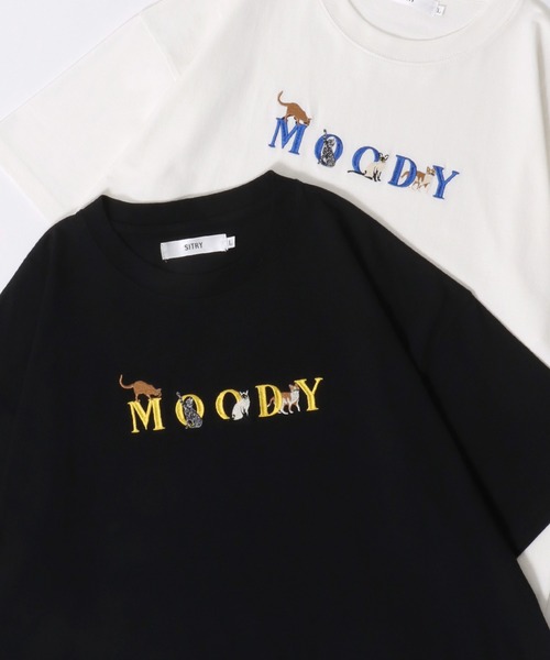 SITRY（シトリー）の「SITRY Animal ＆Ghost Embroidery T-Shirt/別注 オーバーサイズ アニマル ゴースト ワンポイント刺繍 半袖Tシャツ レディース メンズ（Tシャツ/カットソー・メンズ・ホワイト系その他2/ブラック系その他/ブラック系その他2/ブラック/ブルー/ブルー系その他2/ブルー系その他/ベージュ/ベージュ系その他2/ベージュ系その他/ホワイト系その他/ホワイト・M/XL/L）」の5枚目の写真