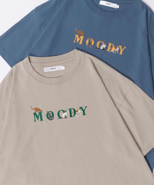 SITRY（シトリー）の「SITRY Animal ＆Ghost Embroidery T-Shirt/別注 オーバーサイズ アニマル ゴースト ワンポイント刺繍 半袖Tシャツ レディース メンズ（Tシャツ/カットソー・メンズ・ホワイト系その他2/ブラック系その他/ブラック系その他2/ブラック/ブルー/ブルー系その他2/ブルー系その他/ベージュ/ベージュ系その他2/ベージュ系その他/ホワイト系その他/ホワイト・M/XL/L）」の8枚目の写真