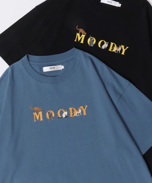 SITRY（シトリー）の「SITRY Animal ＆Ghost Embroidery T-Shirt/別注 オーバーサイズ アニマル ゴースト ワンポイント刺繍 半袖Tシャツ レディース メンズ（Tシャツ/カットソー・メンズ・ホワイト系その他2/ブラック系その他/ブラック系その他2/ブラック/ブルー/ブルー系その他2/ブルー系その他/ベージュ/ベージュ系その他2/ベージュ系その他/ホワイト系その他/ホワイト・M/XL/L）」の11枚目の写真