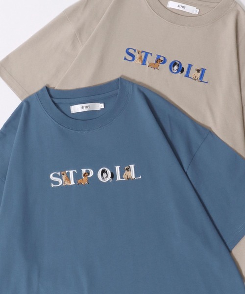 SITRY（シトリー）の「SITRY Animal ＆Ghost Embroidery T-Shirt/別注 オーバーサイズ アニマル ゴースト ワンポイント刺繍 半袖Tシャツ レディース メンズ（Tシャツ/カットソー・メンズ・ホワイト系その他2/ブラック系その他/ブラック系その他2/ブラック/ブルー/ブルー系その他2/ブルー系その他/ベージュ/ベージュ系その他2/ベージュ系その他/ホワイト系その他/ホワイト・M/XL/L）」の10枚目の写真