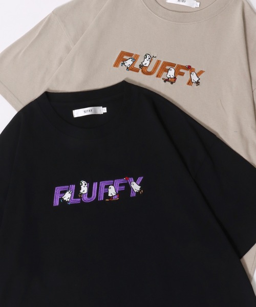 SITRY（シトリー）の「SITRY Animal ＆Ghost Embroidery T-Shirt/別注 オーバーサイズ アニマル ゴースト ワンポイント刺繍 半袖Tシャツ レディース メンズ（Tシャツ/カットソー・メンズ・ホワイト系その他2/ブラック系その他/ブラック系その他2/ブラック/ブルー/ブルー系その他2/ブルー系その他/ベージュ/ベージュ系その他2/ベージュ系その他/ホワイト系その他/ホワイト・M/XL/L）」の6枚目の写真