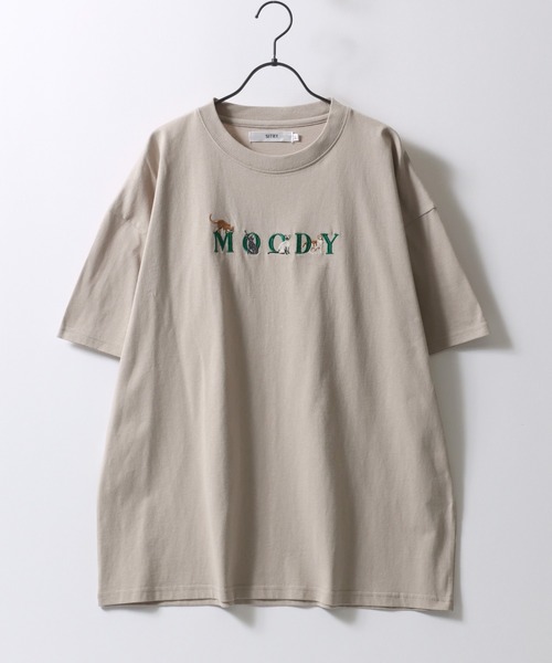 SITRY（シトリー）の「SITRY Animal ＆Ghost Embroidery T-Shirt/別注 オーバーサイズ アニマル ゴースト ワンポイント刺繍 半袖Tシャツ レディース メンズ（Tシャツ/カットソー・メンズ・ホワイト系その他2/ブラック系その他/ブラック系その他2/ブラック/ブルー/ブルー系その他2/ブルー系その他/ベージュ/ベージュ系その他2/ベージュ系その他/ホワイト系その他/ホワイト・M/XL/L）」の20枚目の写真