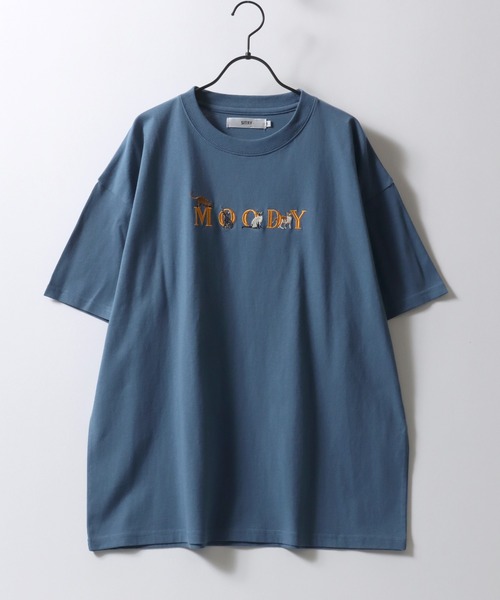 SITRY（シトリー）の「SITRY Animal ＆Ghost Embroidery T-Shirt/別注 オーバーサイズ アニマル ゴースト ワンポイント刺繍 半袖Tシャツ レディース メンズ（Tシャツ/カットソー・メンズ・ホワイト系その他2/ブラック系その他/ブラック系その他2/ブラック/ブルー/ブルー系その他2/ブルー系その他/ベージュ/ベージュ系その他2/ベージュ系その他/ホワイト系その他/ホワイト・M/XL/L）」の21枚目の写真
