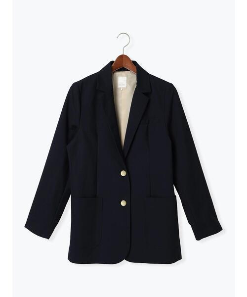 Te chichi（テチチ）の「シングルブレストテーラードジャケット（セットアップ可）《2025spring catalog item》（ノーカラージャケット・レディース・グレー/ネイビー・F）」の14枚目の写真