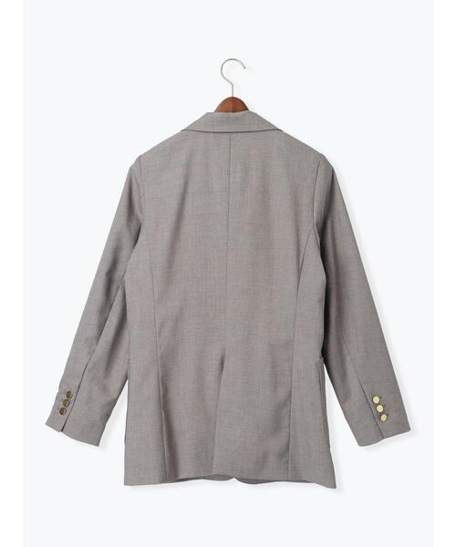 Te chichi（テチチ）の「シングルブレストテーラードジャケット（セットアップ可）《2025spring catalog item》（ノーカラージャケット・レディース・グレー/ネイビー・F）」の16枚目の写真