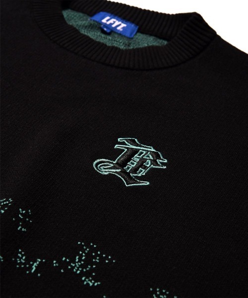 LFYT（エルエフワイティー）の「LFYT ラファイエット【Lafayette】× エルレイン【EL REIGN】- セーター【MONOGRAM LF LOGO GRADATION KNIT LE240401】（ニット/セーター・メンズ・ブラック・MEDIUM/LARGE/X-LARGE/XX-LARGE）」の5枚目の写真
