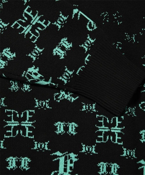 LFYT（エルエフワイティー）の「LFYT ラファイエット【Lafayette】× エルレイン【EL REIGN】- セーター【MONOGRAM LF LOGO GRADATION KNIT LE240401】（ニット/セーター・メンズ・ブラック・MEDIUM/LARGE/X-LARGE/XX-LARGE）」の6枚目の写真