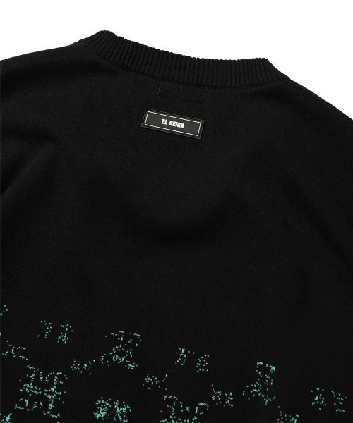 LFYT（エルエフワイティー）の「LFYT ラファイエット【Lafayette】× エルレイン【EL REIGN】- セーター【MONOGRAM LF LOGO GRADATION KNIT LE240401】（ニット/セーター・メンズ・ブラック・MEDIUM/LARGE/X-LARGE/XX-LARGE）」の3枚目の写真