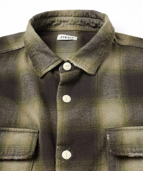 Jieda（ジエダ）の「NEL DAMAGE CHECK SHIRT（シャツ/ブラウス・メンズ・グレー/ブラウン・1/2）」の7枚目の写真