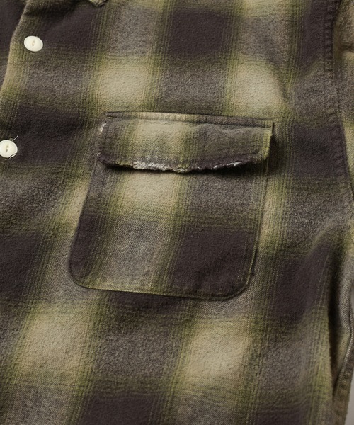 Jieda（ジエダ）の「NEL DAMAGE CHECK SHIRT（シャツ/ブラウス・メンズ・グレー/ブラウン・1/2）」の8枚目の写真