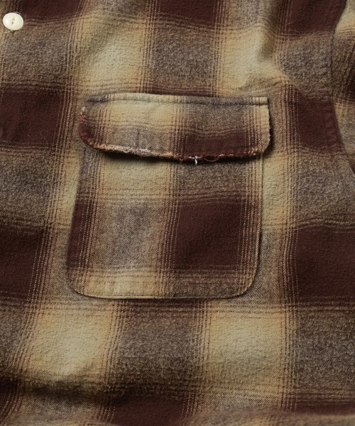 Jieda（ジエダ）の「NEL DAMAGE CHECK SHIRT（シャツ/ブラウス・メンズ・グレー/ブラウン・1/2）」の13枚目の写真